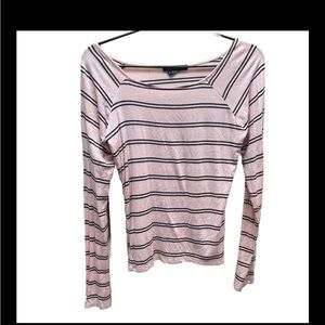 American Dream long sleeved shirt. Pink with black stripes